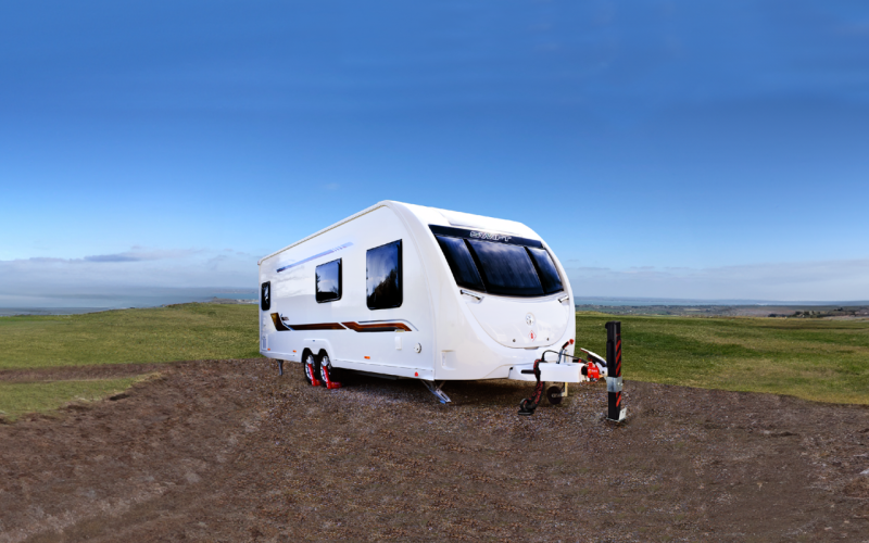 Caravan fitted with SAS Security Products Caravan fitted with SAS Security Products