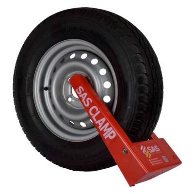 Ifor Williams Wheel clamp HD3L Wheel Clamp 1232701 HD3L Wheel Clamp shown fitted onto wheel