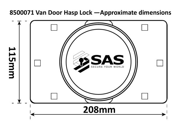 Van Door Lock Dimensions