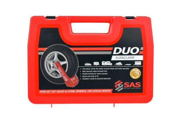 SAS Supaclamp Duo Red Plastic Case Wheel Clamp 9900011