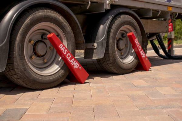 Clamp shown fitted onto trailer