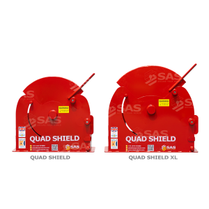 image showing size comparison between the Quad Shield Wheelclamp Standard and XL versions
