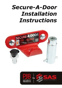 Secure-A-Door Installations Instructions pdf cover image