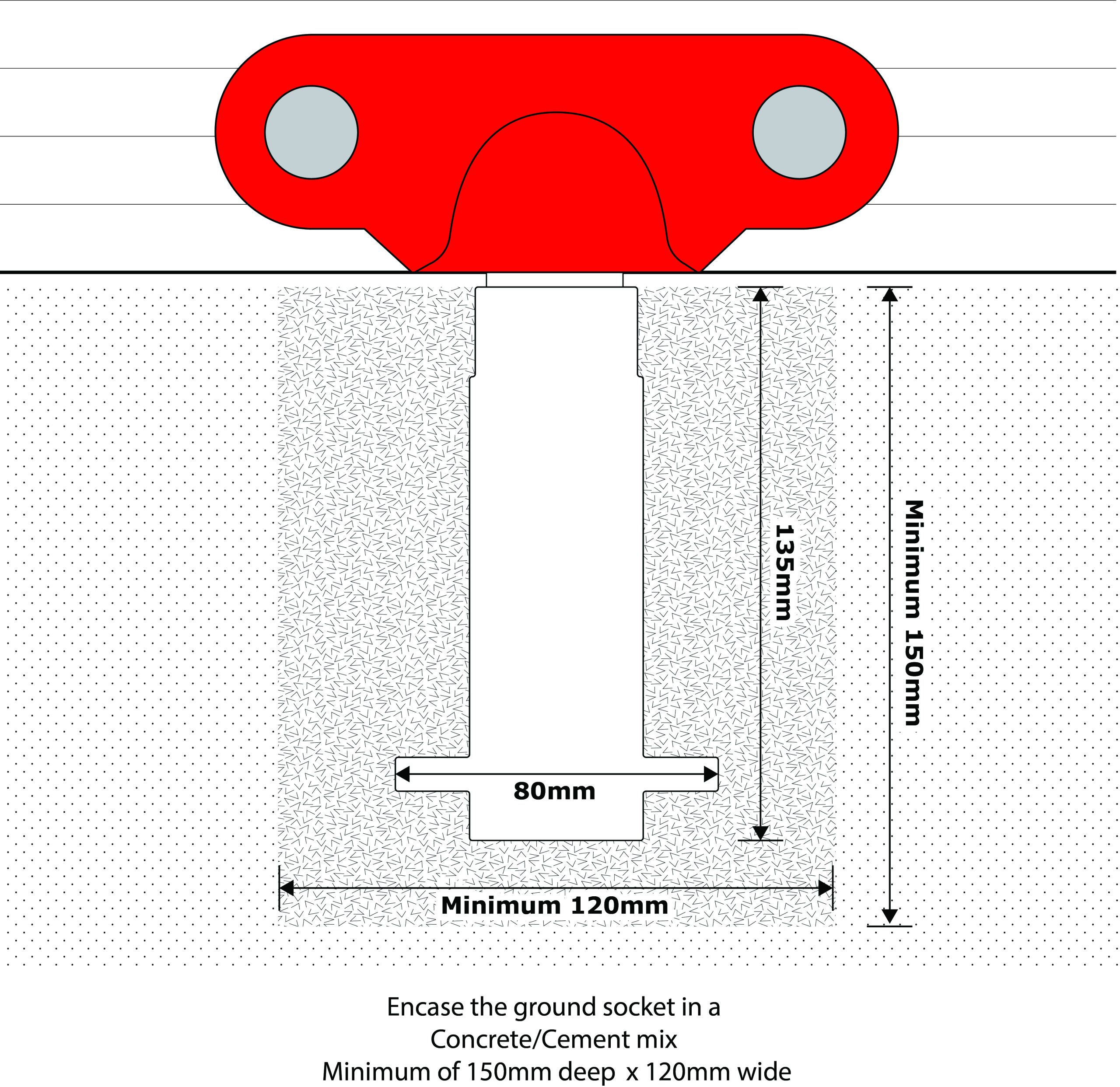Secure-a-door Ground Socket diagram