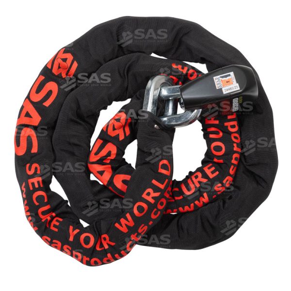 8132065 Heavy Duty 2000x14mm Sq Shackle Chain & Monster Padlock close up