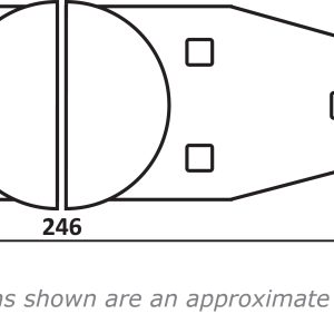 8521000 Universal Security Hasp Dimensions