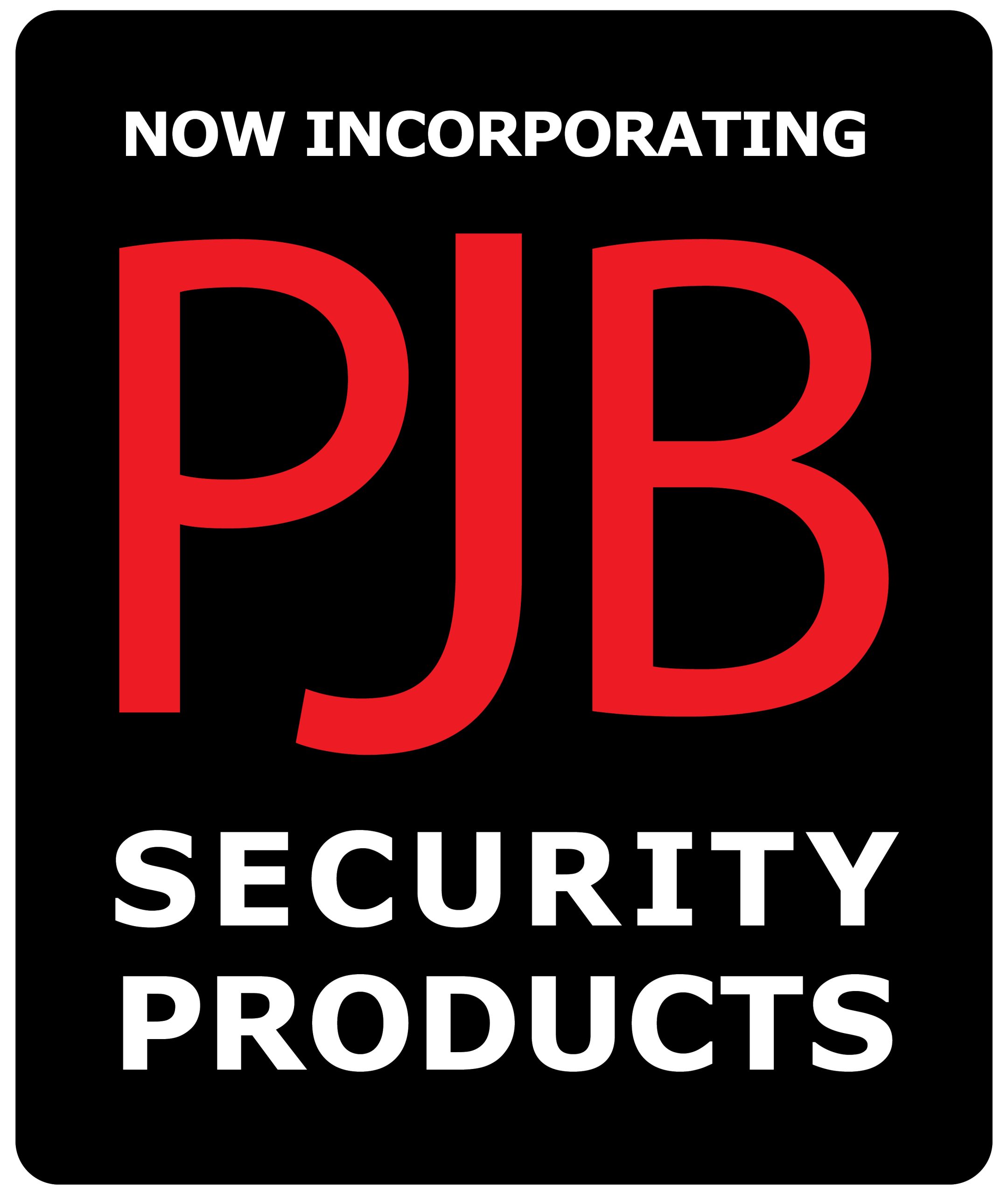 Now incorporating PJB Security Products logo